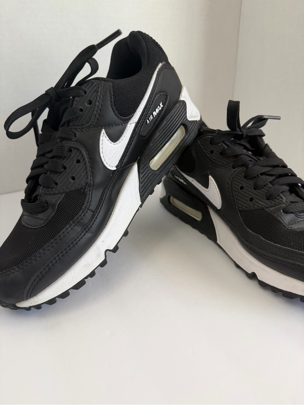 Nike Air Max 90 Women’s Black & White Running Shoes
